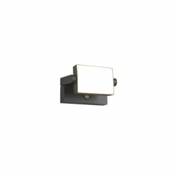 Applique murale Trio KANSAS LED Anthracite, 1 lumière, Détecteur de mouvement