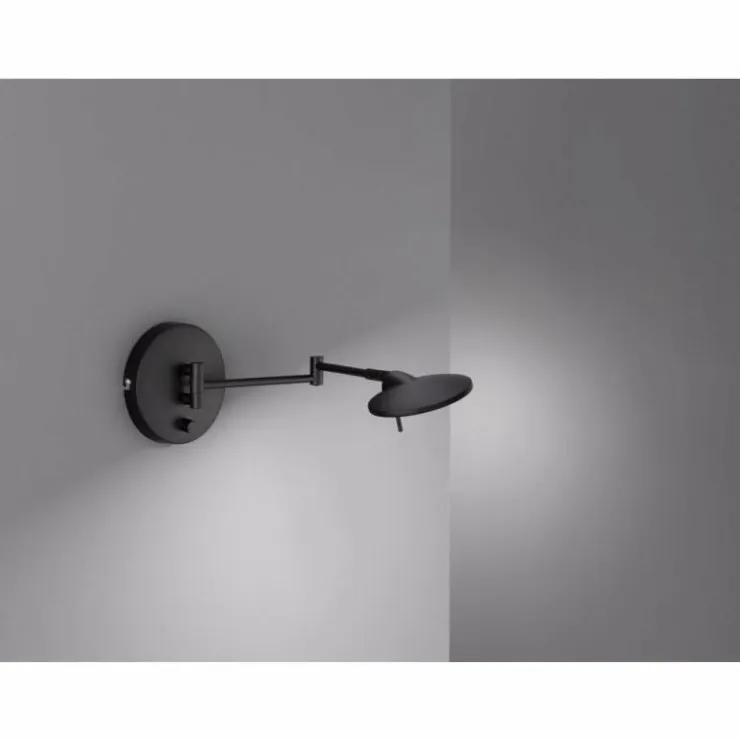 Luminaires Trio Éclairage Led|Applique murale Trio KAZAN LED Noir, 1 lumière
