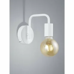 Luminaires Trio Appliques|Applique murale Trio Leuchten DIALLO Blanc, 1 lumière