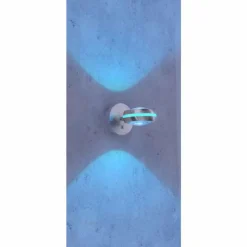 Applique murale Trio Leuchten VISTA LED Nickel mat, 2 lumières, Télécommandes, Changeur de couleurs