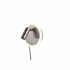 Luminaires Trio Appliques|Applique murale Trio Leuchten JORDAN Nickel mat, 1 lumière