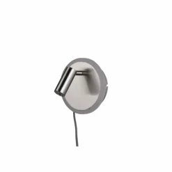 Luminaires Trio Appliques|Applique murale Trio Leuchten JORDAN Nickel mat, 1 lumière