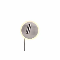 Luminaires Trio Appliques|Applique murale Trio Leuchten JORDAN Nickel mat, 1 lumière