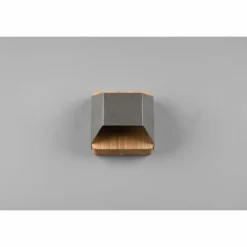 Luminaires Trio Appliques|Applique murale Trio-Leuchten Arino LED Brun foncé, Nickel mat, 1 lumière