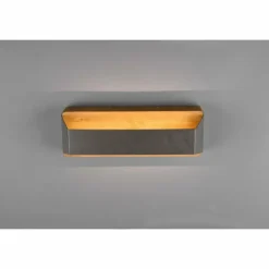 Luminaires Trio Appliques|Applique murale Trio-Leuchten Arino LED Brun foncé, Nickel mat, 1 lumière