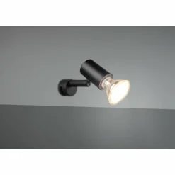 Luminaires Trio Appliques|Applique murale Trio-Leuchten Lorenzo Noir, 1 lumière