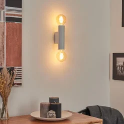 hofstein Appliques|Applique murale Tulla Blanc, 2 lumières