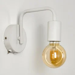 hofstein Appliques|Applique murale Valocolla Blanc, 1 lumière