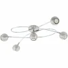 Luminaires Eglo Plafonniers|Applique ou plafonnier Eglo LOCANDA Nickel mat, 5 lumières