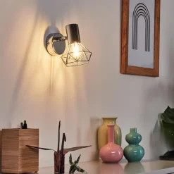 hofstein Appliques|Applique ou plafonnier Globo Chrome, 1 lumière
