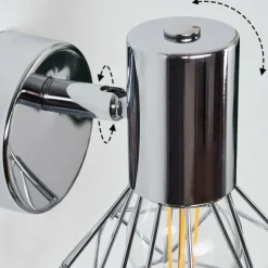 hofstein Appliques|Applique ou plafonnier Globo Chrome, 1 lumière