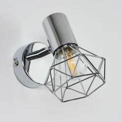 hofstein Appliques|Applique ou plafonnier Globo Chrome, 1 lumière