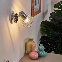 hofstein Appliques|Applique ou plafonnier Globo Chrome, 1 lumière
