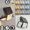 applique solaire Estampes LED Anthracite, 1 lumière, Détecteur de mouvement