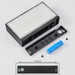 applique solaire Seilhac LED Noir, 1 lumière, Détecteur de mouvement