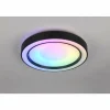 Luminaires Reality Éclairage Led|Arco Plafonnier LED Noir, 1 lumière, Télécommandes, Changeur de couleurs