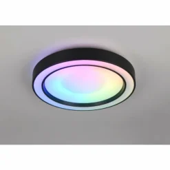 Luminaires Reality Éclairage Led|Arco Plafonnier LED Noir, 1 lumière, Télécommandes, Changeur de couleurs