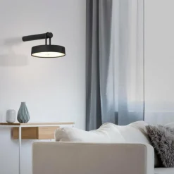 Luminaires Leuchten Direkt Éclairage Led|ARMA Suspension LED Noir, 1 lumière