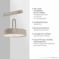 Luminaires Leuchten Direkt Éclairage Led|ARMA Suspension LED Gris, 1 lumière