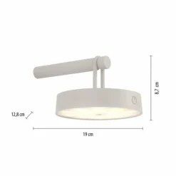Luminaires Leuchten Direkt Éclairage Led|ARMA Suspension LED Gris, 1 lumière