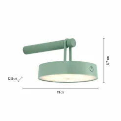 Luminaires Leuchten Direkt Éclairage Led|ARMA Suspension LED Vert, 1 lumière