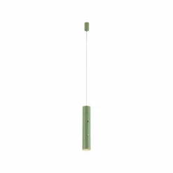 Luminaires Leuchten Direkt Suspensions|ATTACH Suspension LED Vert, 1 lumière