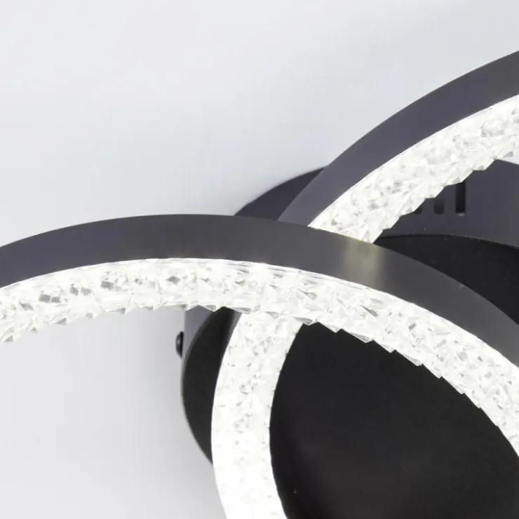 Luminaires Brilliant Éclairage Led|Aurelia Plafonnier LED Noir, 1 lumière