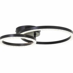 Luminaires Brilliant Éclairage Led|Aurelia Plafonnier LED Noir, 1 lumière