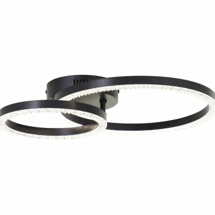 Luminaires Brilliant Éclairage Led|Aurelia Plafonnier LED Noir, 1 lumière
