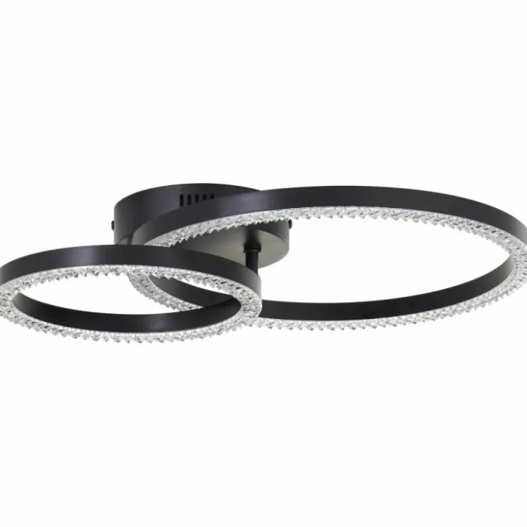 Luminaires Brilliant Éclairage Led|Aurelia Plafonnier LED Noir, 1 lumière