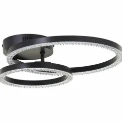Luminaires Brilliant Éclairage Led|Aurelia Plafonnier LED Noir, 1 lumière