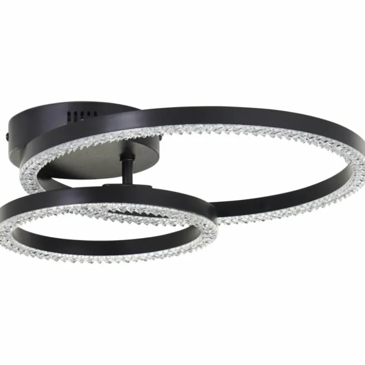 Luminaires Brilliant Éclairage Led|Aurelia Plafonnier LED Noir, 1 lumière