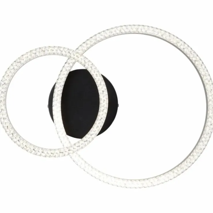 Luminaires Brilliant Éclairage Led|Aurelia Plafonnier LED Noir, 1 lumière