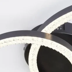 Luminaires Brilliant Éclairage Led|Aurelia Plafonnier LED Noir, 1 lumière