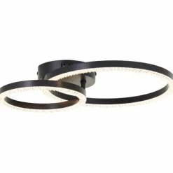 Luminaires Brilliant Éclairage Led|Aurelia Plafonnier LED Noir, 1 lumière