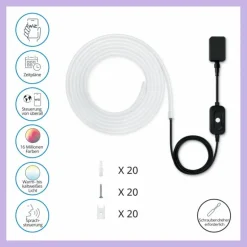 Bande LED Philips WiZ White&Color Blanc, 1 lumière, Changeur de couleurs
