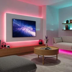 Luminaires Reality Rubans Led|Bande LED Reality RACER Noir, 1 lumière, Télécommandes, Changeur de couleurs