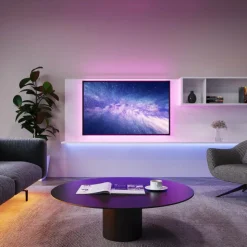 Luminaires Reality Rubans Led|Bande LED Reality RACER Noir, 1 lumière, Télécommandes, Changeur de couleurs