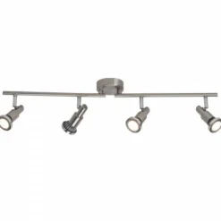 Luminaires Brilliant Spots Et Projecteurs|Barre de spots Brilliant Leuchten Ryan Chrome, Blanc, 4 lumières