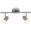 Luminaires Brilliant Éclairage Led|Barre de spots Brilliant Wesley LED Chrome, 2 lumières