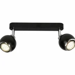 Luminaires Brilliant Éclairage Led|Barre de spots Brilliant Ina LED Chrome, Noir, 2 lumières
