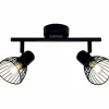 Luminaires Brilliant Spots Et Projecteurs|Barre de spots Brilliant Elhi Noir, 2 lumières