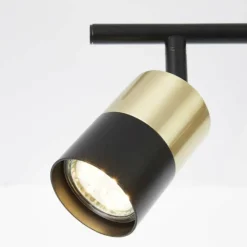 Luminaires Brilliant Spots Et Projecteurs|Barre de spots Brilliant Maribel Laiton, Noir, 2 lumières