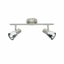 Luminaires Brilliant Spots Et Projecteurs|Barre de spots Brilliant Lava Fer, 2 lumières