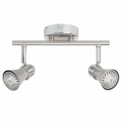 Luminaires Brilliant Spots Et Projecteurs|Barre de spots Brilliant Sanny Fer, 2 lumières