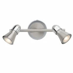 Luminaires Brilliant Spots Et Projecteurs|Barre de spots Brilliant Sanny Fer, 2 lumières