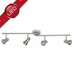 Luminaires Brilliant Spots Et Projecteurs|Barre de spots Brilliant Sanny Fer, 4 lumières