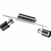 Luminaires Eglo Spots Et Projecteurs|Barre de spots Eglo DAVIDA 1 Nickel mat, 2 lumières