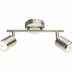 Luminaires Globo Lighting Éclairage Led|Barre de spots Globo COMORE LED Nickel mat, 2 lumières