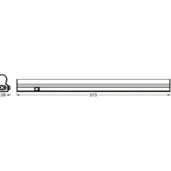 Luminaires Ledvance Éclairage Led|Batten Luminaire sous meuble LED Blanc, 1 lumière, Détecteur de mouvement
